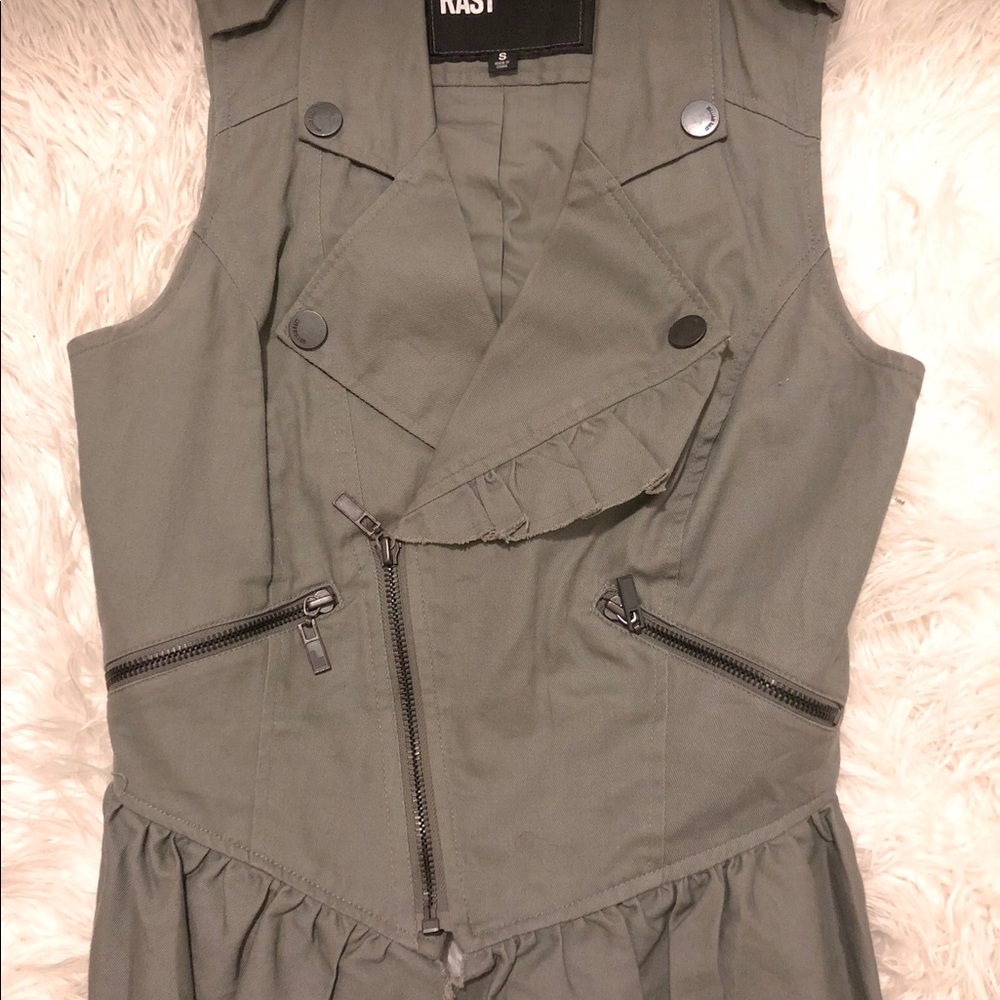 William Rast Army Green Vest
